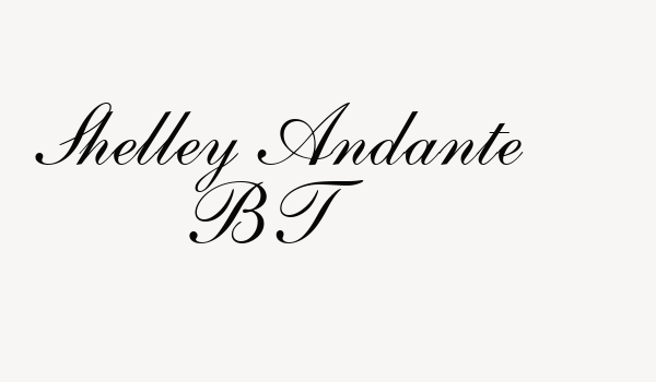 Shelley Andante BT Font