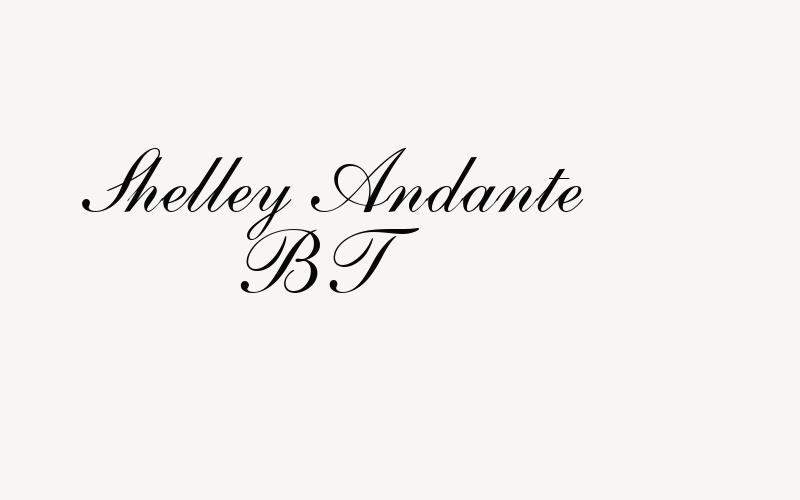 Shelley Andante BT Font