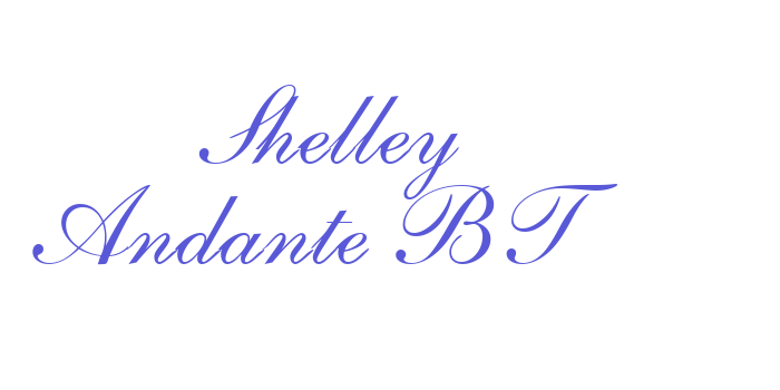 Shelley Andante BT Font