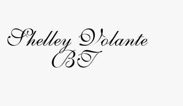 Shelley Volante BT Font