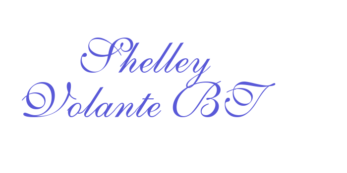 Shelley Volante BT Font