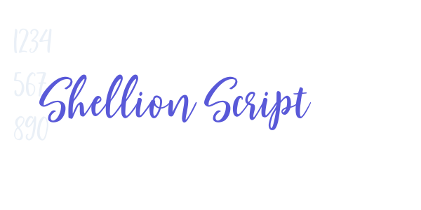 Shellion Script font free