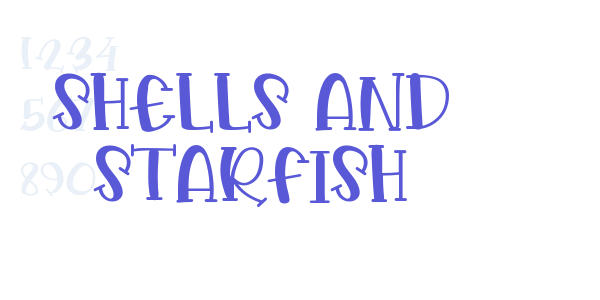 Shells And Starfish font