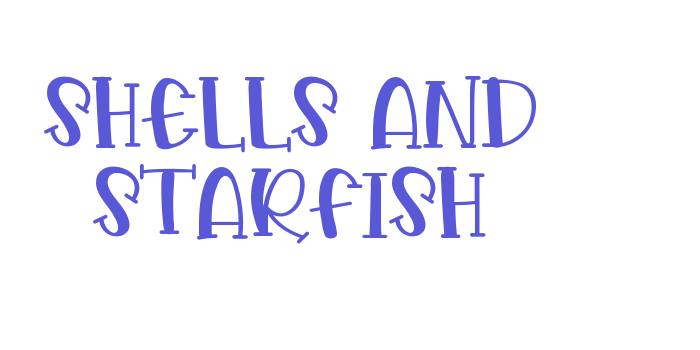 Shells And Starfish Font