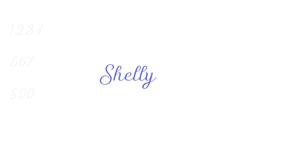 Shelly font