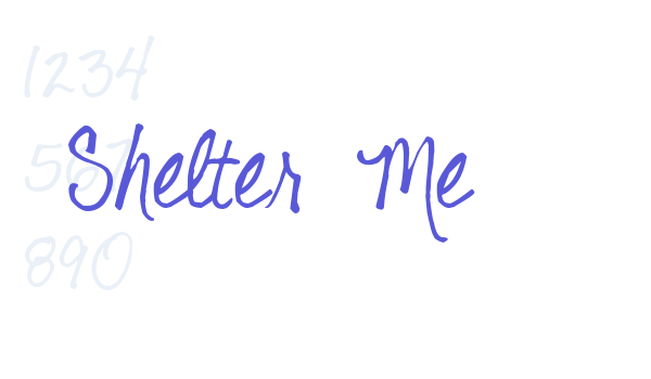 Shelter Me font free