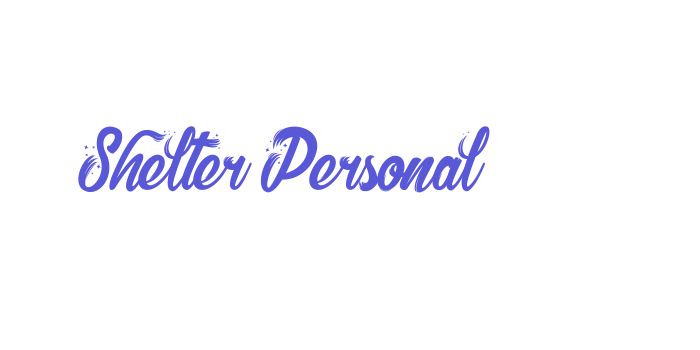 Shelter Personal Font Download