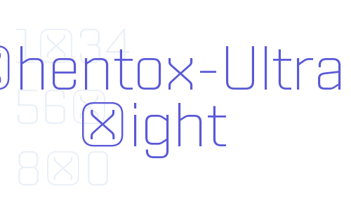 Shentox-Ultra Light Font Download