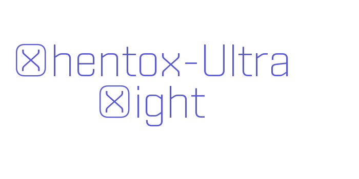 Shentox-Ultra Light Font Download