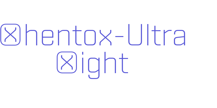 Shentox-Ultra Light Font