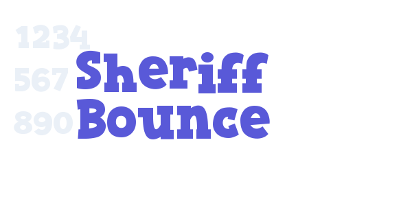 Sheriff Bounce font free