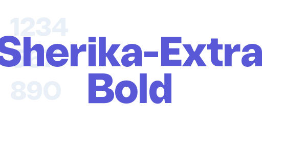 Sherika-Extra Bold font