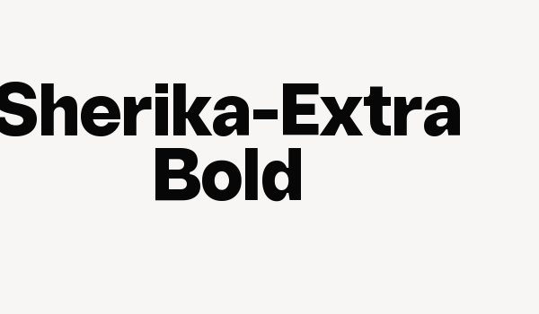 Sherika-Extra Bold Font