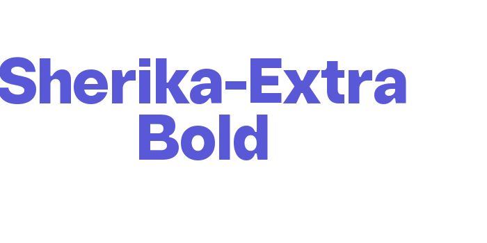 Sherika-Extra Bold Font Download