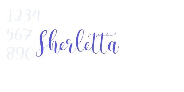 Sherletta font