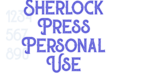 Sherlock Press Personal Use-font-download