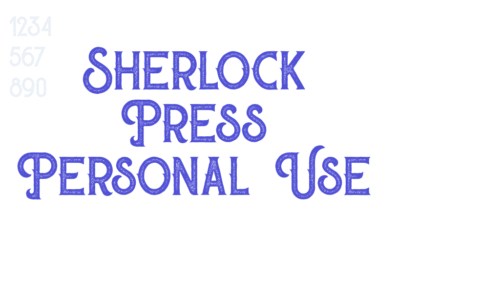 Sherlock Press Personal Use-font-download