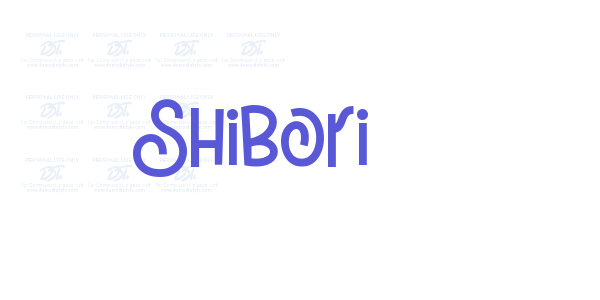 Shibori font free