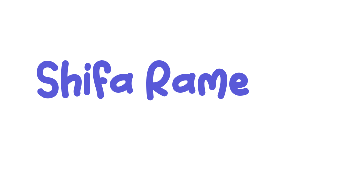 Shifa Rame Font Download