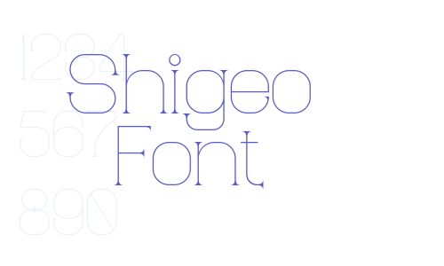 Shigeo Font Font Download