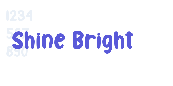 Shine Bright font free