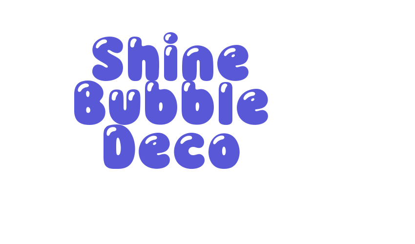 Shine Bubble Deco Font Download