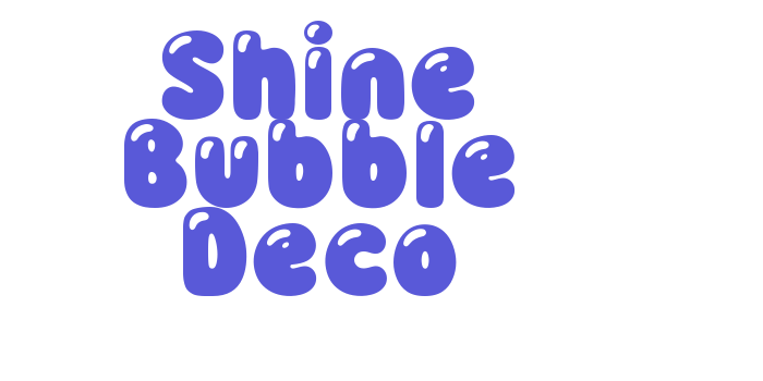 Shine Bubble Deco Font Download