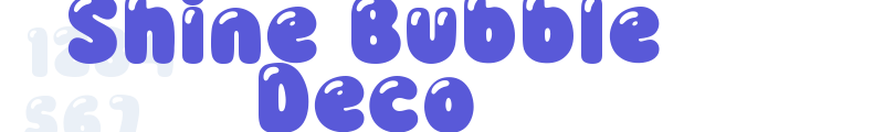 Shine Bubble Deco font