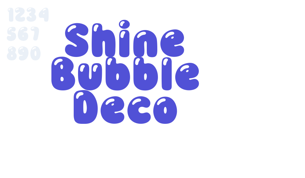 Shine Bubble Deco-font-download