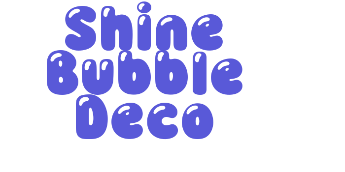 Shine Bubble Deco Font