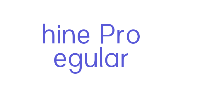 Download Shine Pro Regular Font