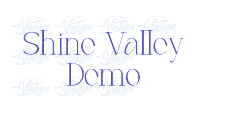Shine Valley Demo-font-download