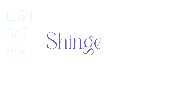 Shinge font free