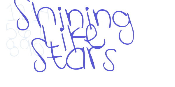 Shining Like Stars font free