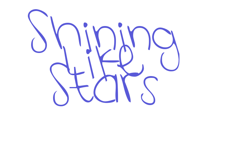 Shining Like Stars Font Download