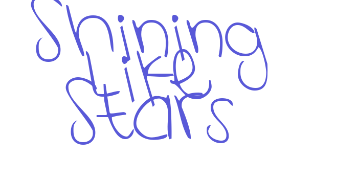 Shining Like Stars Font Download