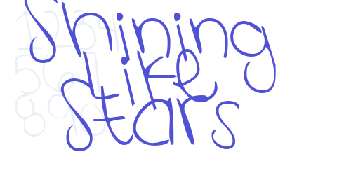 Shining Like Stars-font-download