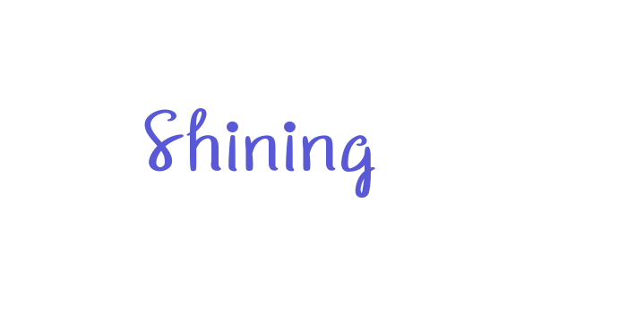 Shining Font