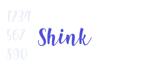 Shink-font-download