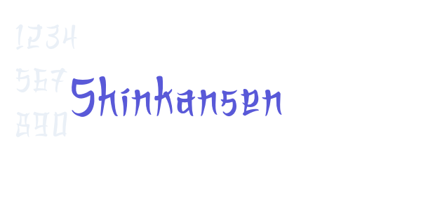 Shinkansen font free