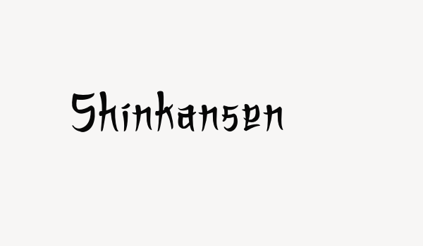 Shinkansen Font