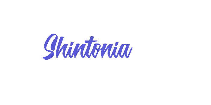 Shintonia Font