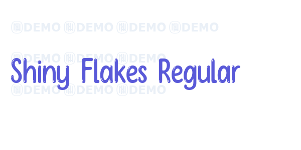 Shiny Flakes Regular font free