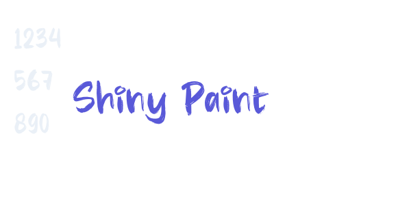 Shiny Paint font free