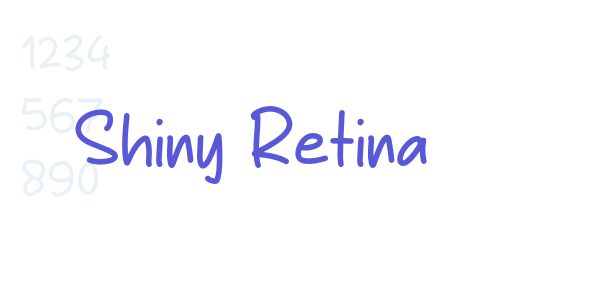 Shiny Retina font free