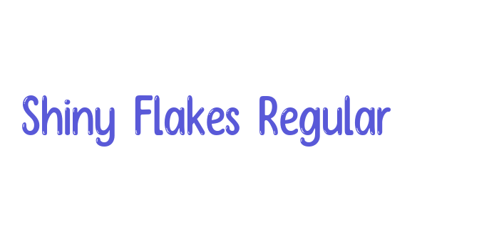 Shiny Flakes Regular Font Download