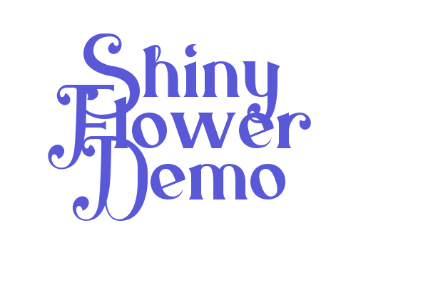 Shiny Flower Demo Font