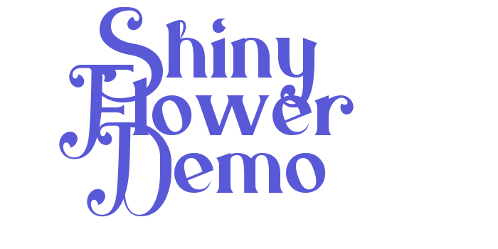 Download Shiny Flower Demo Font