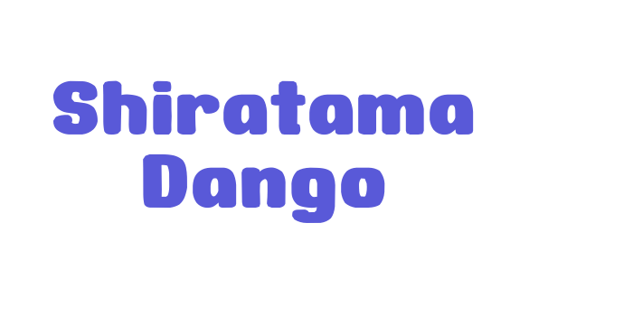 Shiratama Dango Font Download