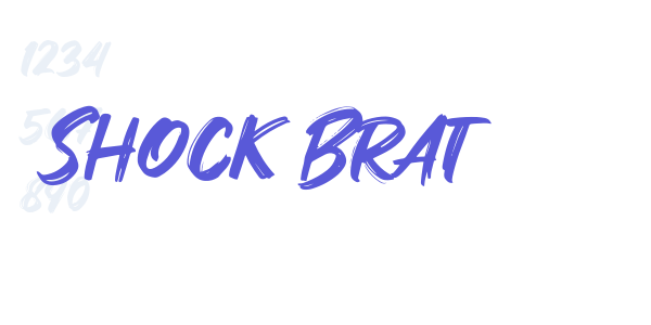 Shock Brat font free